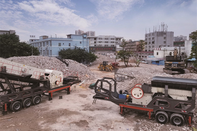 轮胎式移动建筑垃圾粉碎机