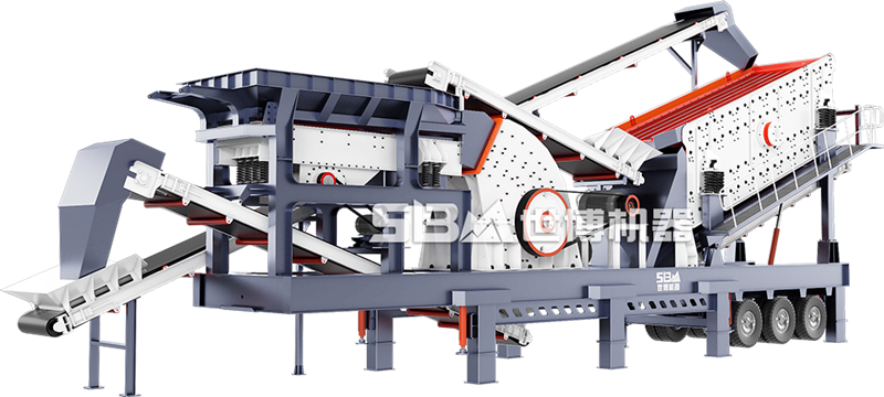 移动重锤式破碎机，适合脆性物料的移动破碎筛分设备