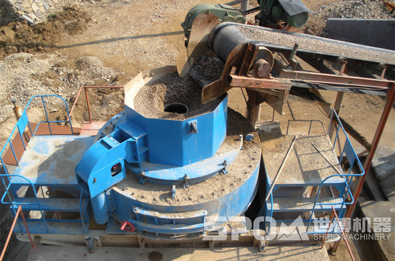 磨石子制砂设备进料口